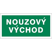 Značka Nouzový východ, samolepicí fólie, 100 × 210 mm